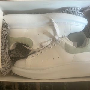 Fairly new Alexander McQueen! Worn twice.White and sage green